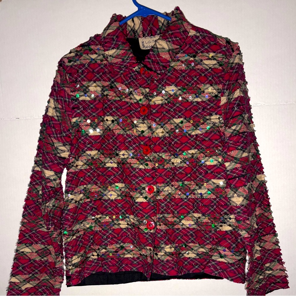 Quilted jacket lightweight blazer, made in India .